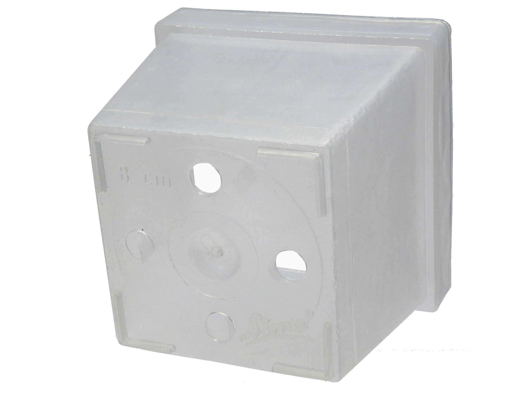 Rechtecktopf transparent 7cm